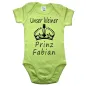 Preview: Baby-Body mit Druck Prinzessin und Krone