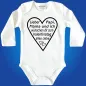 Preview: Baby-Body mit Aufdruck zum Valentinstag