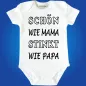 Preview: Baby-Body Schön wir Mama stinkt wie Papa