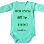 Preview: Baby-Body mit Wunschtext - Personalisiert
