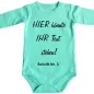 Preview: Baby-Body mit freier Textwahl - Personalisiert