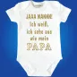 Preview: Babybody mit humorvollem Textdruck für Babys