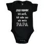 Preview: Bedruckter Babybody mit witzigem Mama‑Design