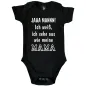 Preview: Bedruckter Babybody mit witzigem Papa‑Design