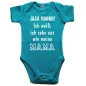 Preview: Baby‑Body mit Text „JAAA MANNN, ich sehe aus wie meine Mama“