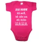 Preview: Babybody mit Fun‑Spruch für Papa oder Mama