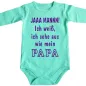 Preview: Baby-Body mit Aufdruck Papa und Mama