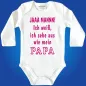 Preview: Baby‑Body mit frechem Spruch für Jungen und Mädchen