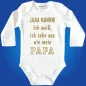 Preview: Babybody mit humorvollem Textdruck für Babys