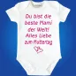 Preview: Baby-Body mit Aufdruck zum Muttertag