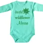 Preview: Babybody mit Druck Wildflower