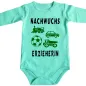 Preview: Baby-Body mit Spruch „Für Nachwuchs ist gesorgt“ und vier Spielzeugen