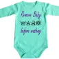 Preview: Lustiger Baby-Body mit Waschanleitung