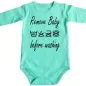 Preview: Witziger Baby Bodie mit Waschanleitung