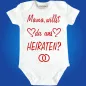Preview: Baby Bodie mit Spruch heiraten