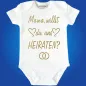 Preview: Baby Bodysuit with a saying marry