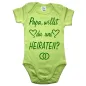 Preview: Baby-Body mit Spruch Trauung