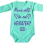 Preview: Baby-Body mit Spruch heiraten