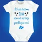 Preview: Baby Bodysuit with saying about sleeping