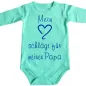 Preview: Baby-Body mit Herz Mama Papa