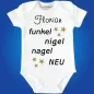 Preview: Baby-Body mit Spruch Nigelnagelneu