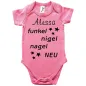 Preview: Babybody mit Spruch zur Geburt