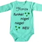 Preview: Baby-Body mit Spruch Nagelneu