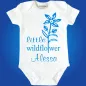 Preview: Baby-Body zur Geburt mit Blume