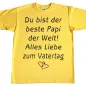 Preview: Kinder T-Shirt mit Druck Vatertag