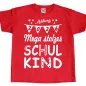 Preview: Kinder T-Shirt mit Aufdruck Schulkind