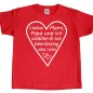 Preview: Kinder T-Shirt mit Druck Valentinstag