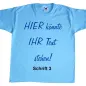 Preview: Kinder T-Shirt mit freiem Druck - personalisiert