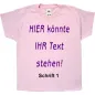 Preview: Kinder T-Shirt mit freiem Aufdruck - personalisiert