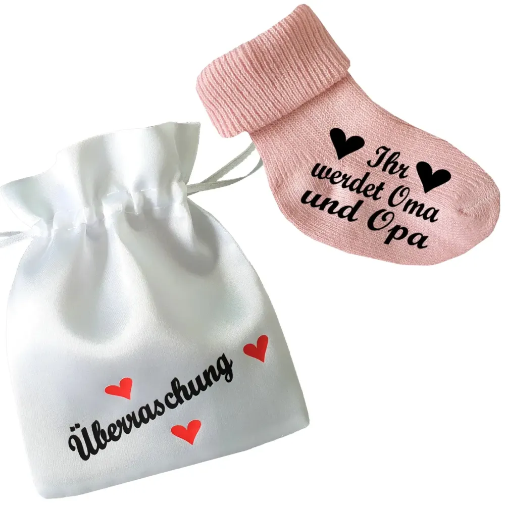 Babysocken mit Druck Papa - Uropa