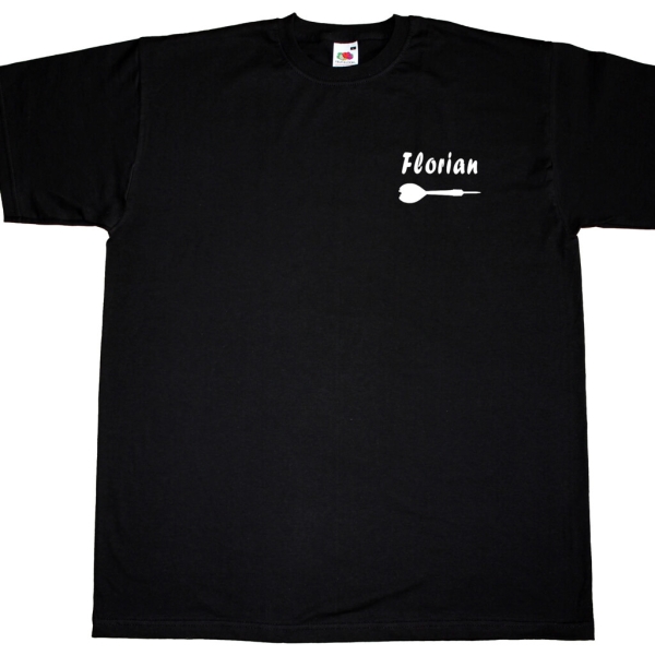Basic T-Shirt Dartscheibe mit Vereinsnamen
