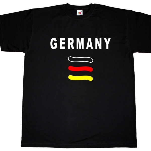 Herren T-Shirt - Germany - Deutschland - Streifen