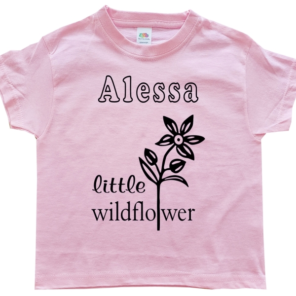 Kinder T-Shirt mit Blumen