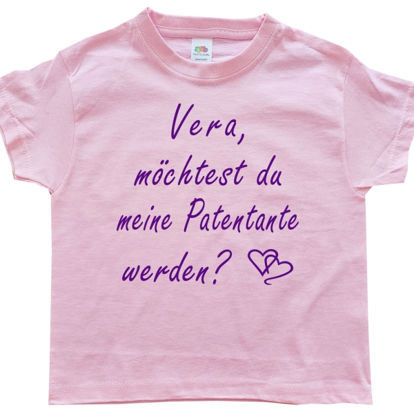 Kinder T-Shirt  Patentante - Patenonkel - Pateneltern - Taufpaten