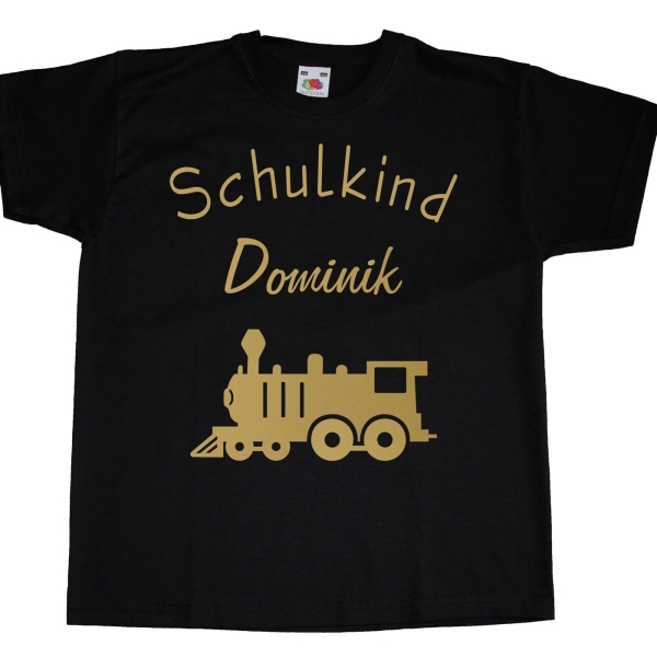 Kinder T-Shirt mit Lokomotive