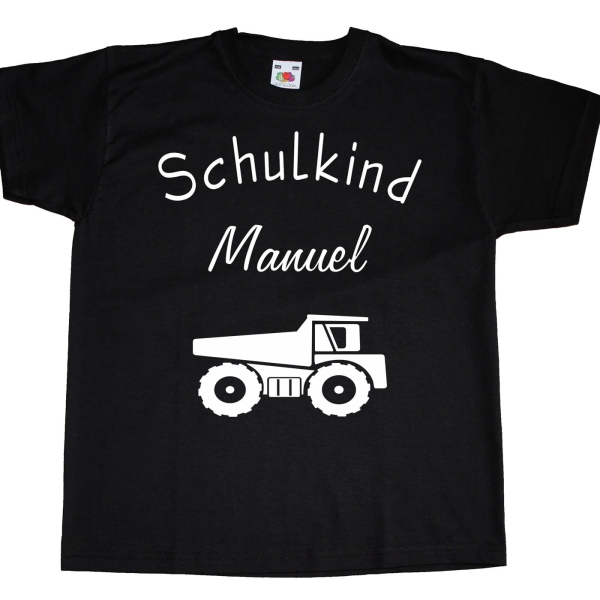 Kinder T-Shirt - Schulkind - Name frei