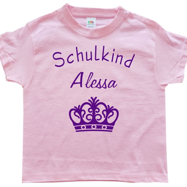 Kinder T-Shirt - Schulkind - Name frei