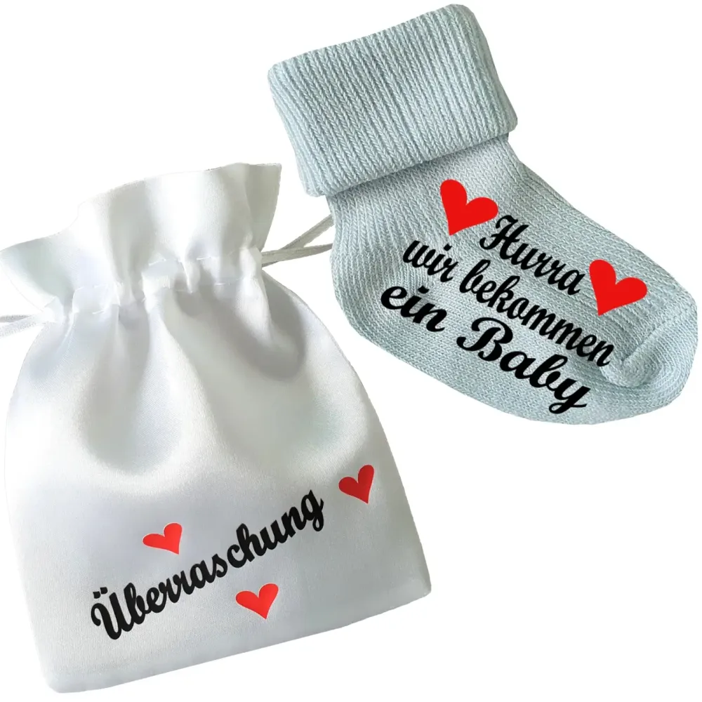 Preview: Babysocken - Mit Druck ein Baby bekommen
