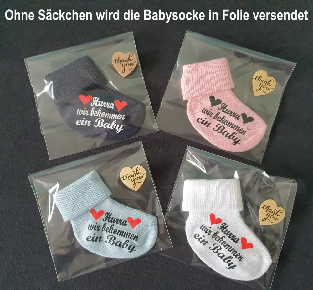Babysocken - Mit Druck Eltern werden