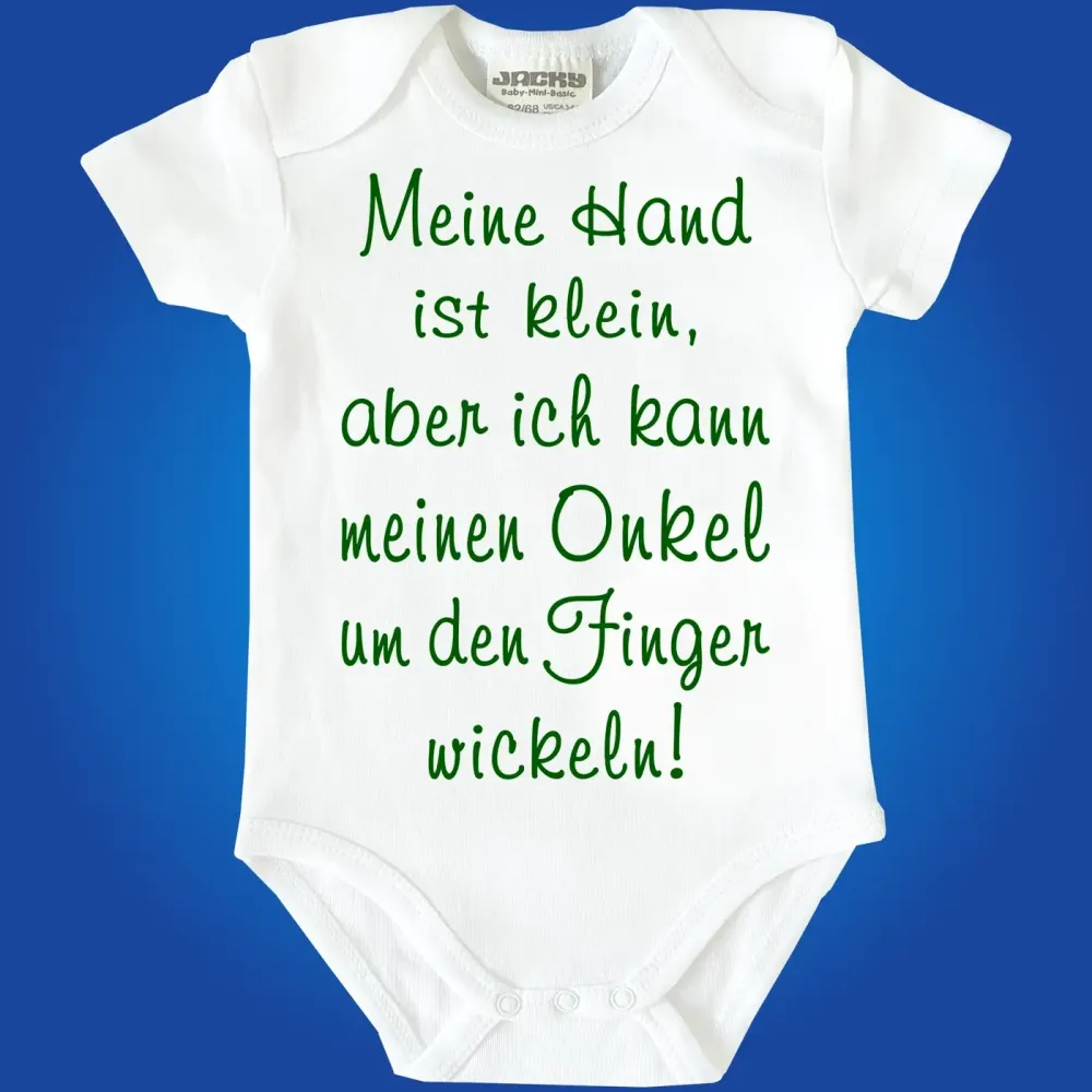 Preview: Witziger Babybody mit Spruch zur Geburt