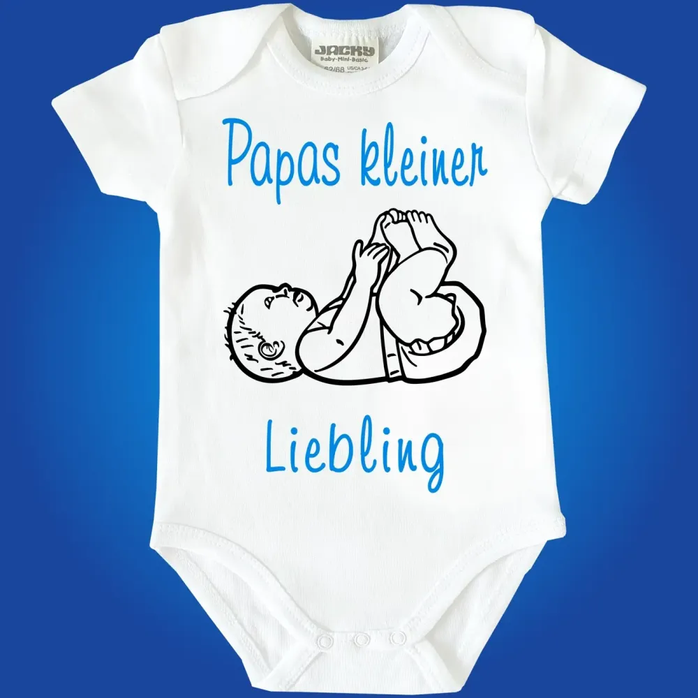 Preview: Baby-Body mit Aufdruck Papas kleiner Liebling