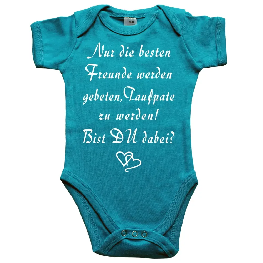 Preview: Baby-Body mit Druck Pateneltern