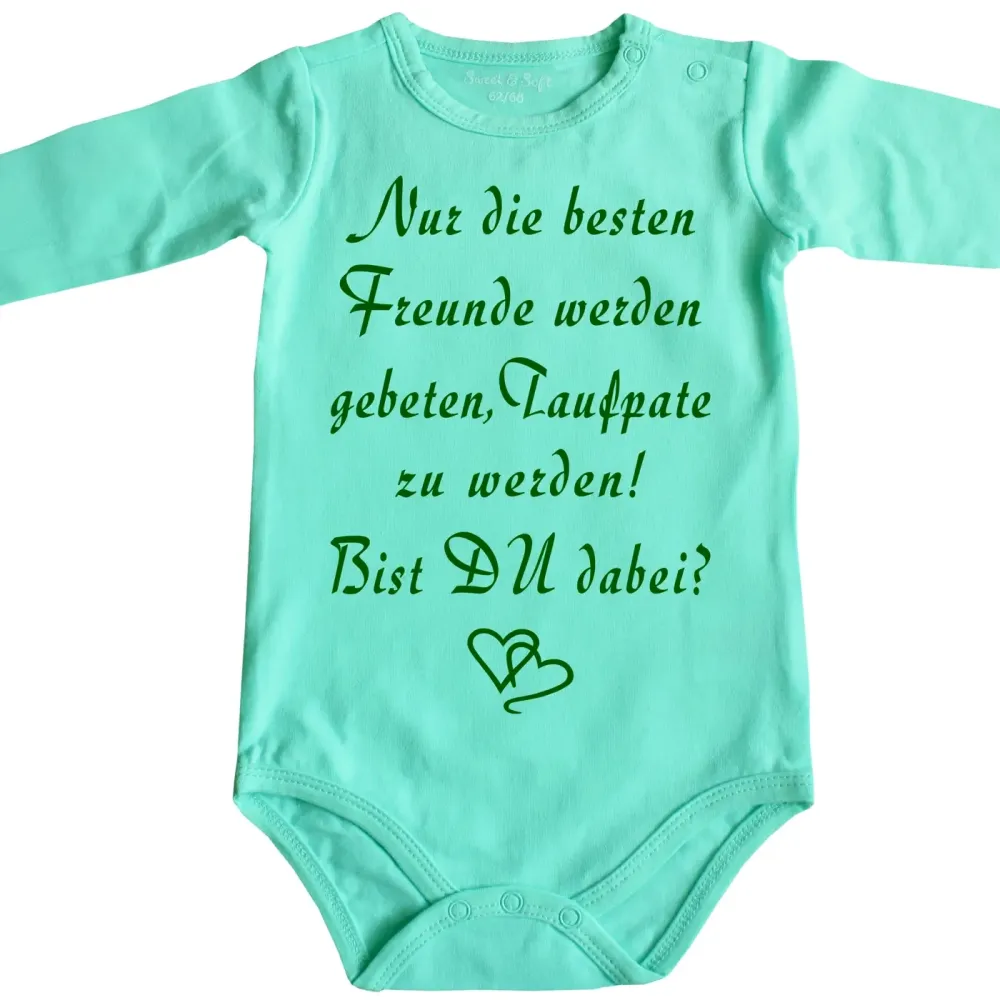 Preview: Baby-Body mit Aufdruck Patentante