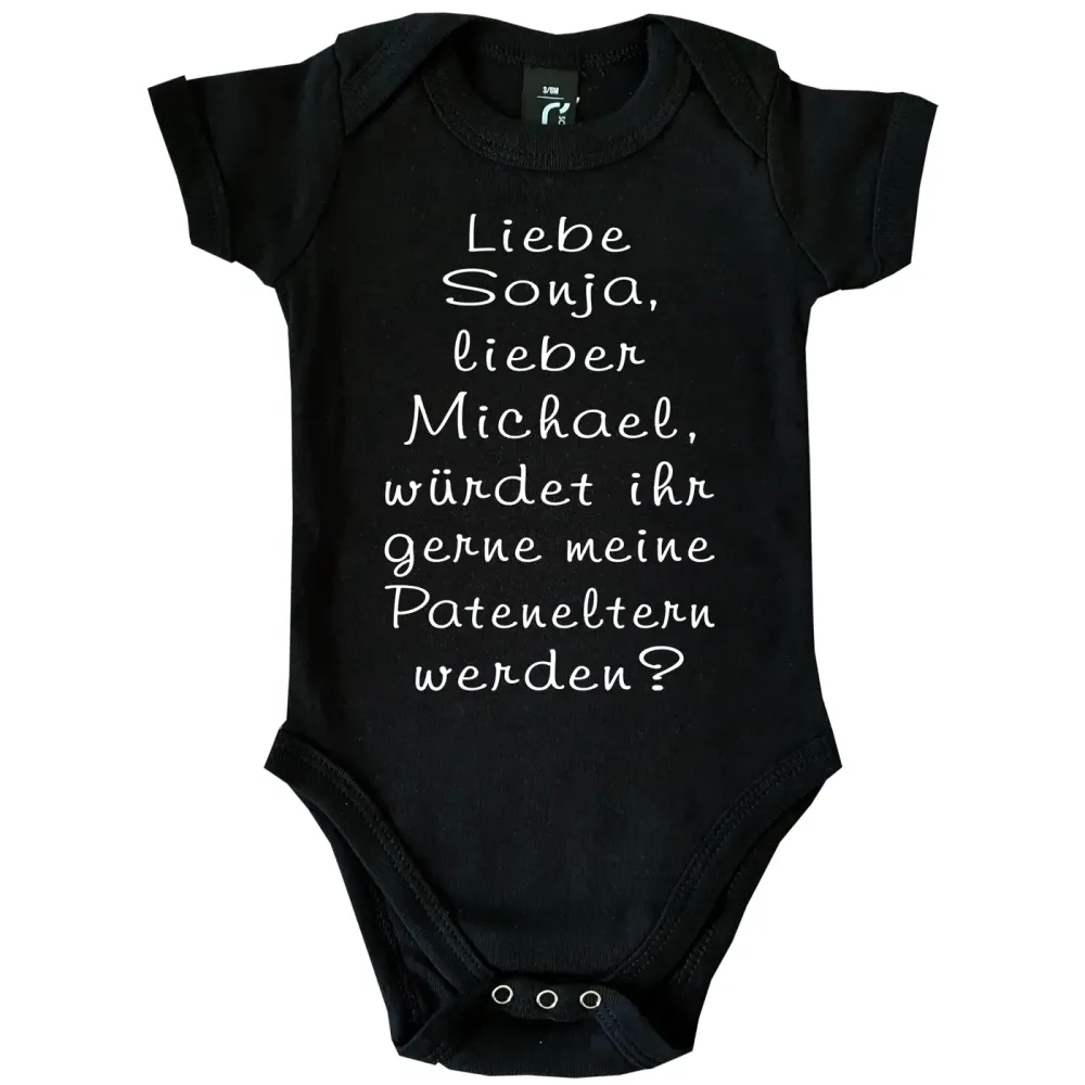 Baby-Body mit Aufdruck zur Taufe