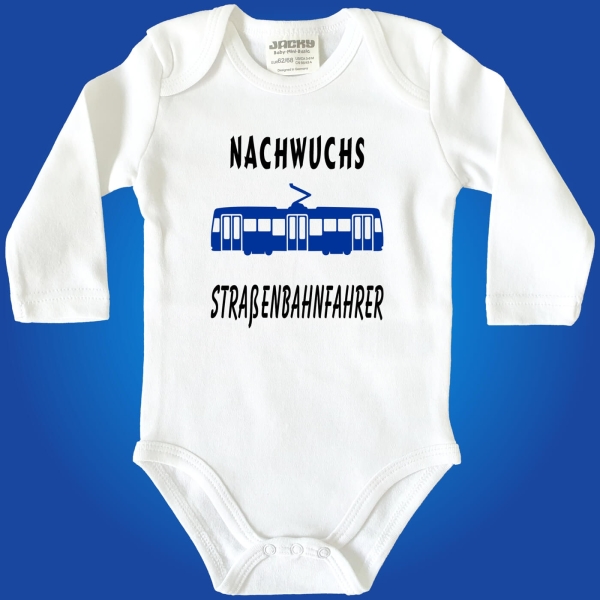 Babybody Straßenbahnfahrer