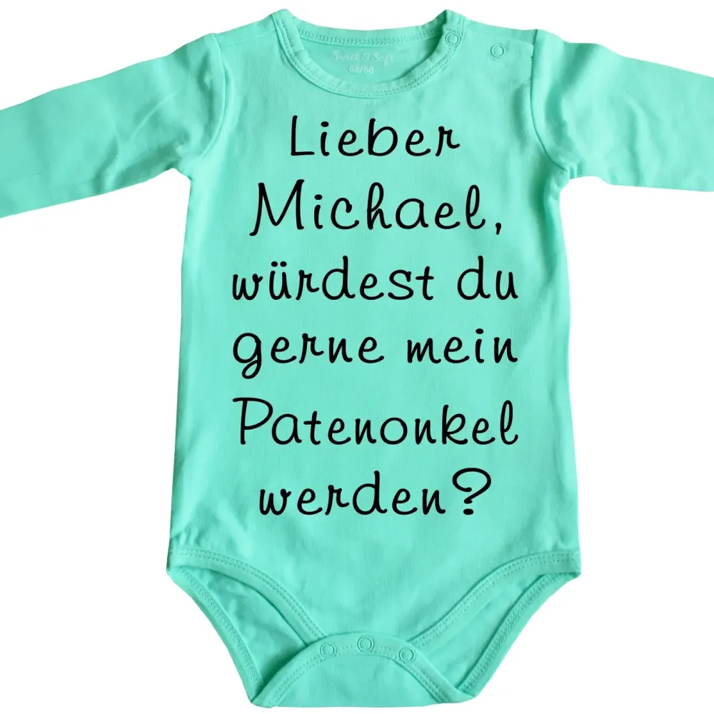 Baby-Body Patenonkel zur Taufe